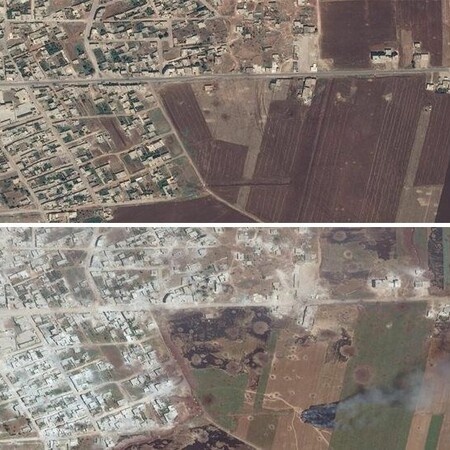 Πριν και μετά στην Ιντλίμπ - Η καταστροφή στην εμπόλεμη Συρία μέσα από δορυφορικές εικόνες