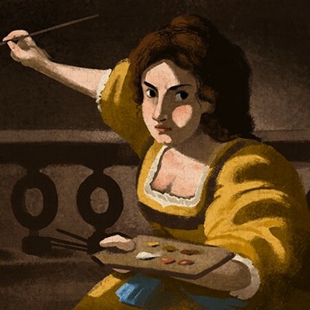 Google: Αφιερωμένο στη σπουδαία ζωγράφο Αρτεμίζια Τζεντιλέσκι το σημερινό doodle