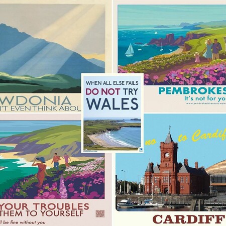 Οι Ουαλοί δημιουργούν έξυπνες ταξιδιωτικές αφίσες αποθαρρύνοντας τους επισκέπτες να έρχονται στον τόπο τους