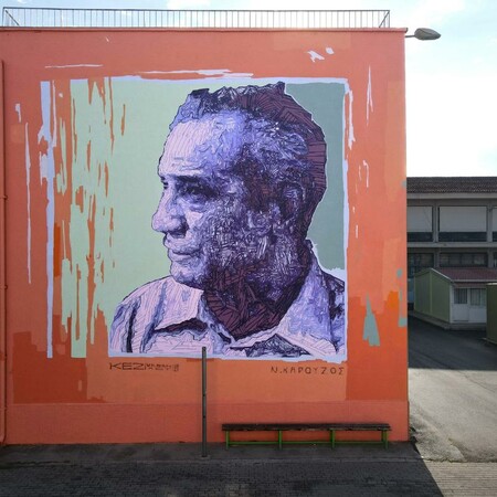 Το Ναύπλιο αποκτά την πρώτη τοιχογραφία με το πρόσωπο του ποιητή Νίκου Καρούζου
