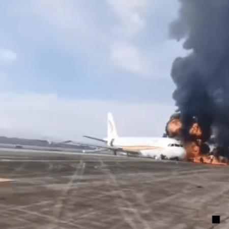 Passenger plane catches fire during takeoff in southwestern China