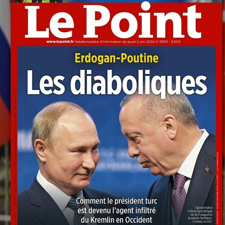 «Οι διαβολικοί»: Πούτιν και Ερντογάν στο εξώφυλλο του γαλλικού Le Point