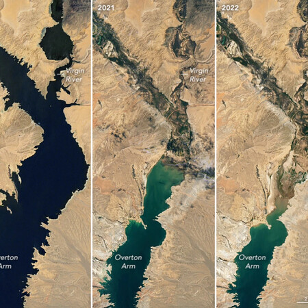 NASA satellite images show how much Lake Mead has receded since 2000