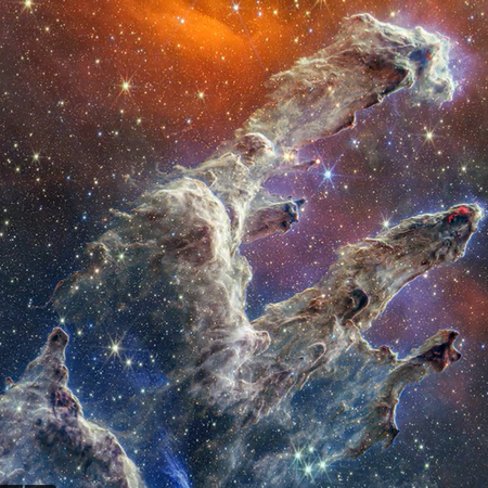 NASA: Εντυπωσιακές εικόνες για τους «Στύλους της Δημιουργίας» από το τηλεσκόπιο James Webb 