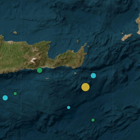 Σεισμός 4,2 Ρίχτερ ανοιχτά της Κρήτης	