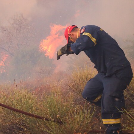 Φωτιά στην Κάρυστο: «Απειλούνται σπίτια, στάβλοι και ζώα»