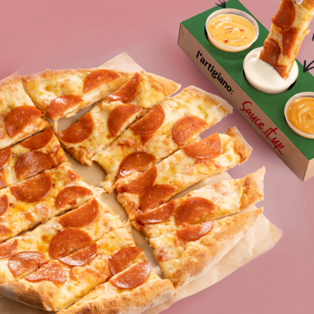 Με τη νέα Strip n Dip Pizza από τη l’artigiano, θα δεις την πίτσα αλλιώς