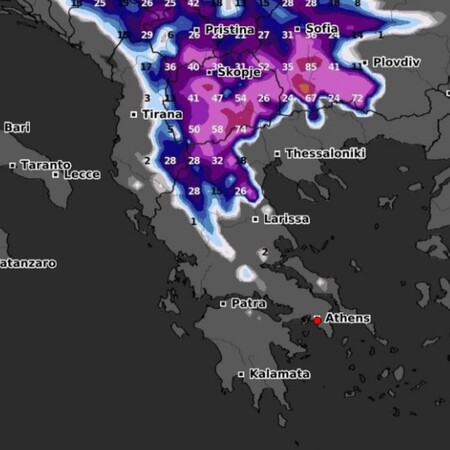 Καιρός - Κολυδάς: Πού θα χιονίσει από την Παρασκευή