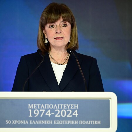 Σακελλαροπούλου: Η εθνική κυριαρχία ποτέ δεν τέθηκαν και δεν πρόκειται να τεθούν υπό διαπραγμάτευση
