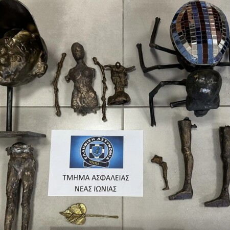 Διαρρήκτες «άδειαζαν» επί μία εβδομάδα το εργαστήριο του γλύπτη Γεώργιου Λάππα