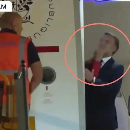 Χαστούκι της Μπριζίτ στον Εμανουέλ Μακρόν στο Ανόι: Τι κατέγραψαν οι κάμερες