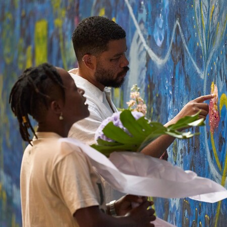 Ζωγραφικά έργα και σχέδια του Oscar Murillo στην Gagosian