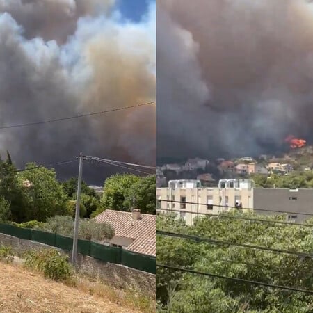 Γαλλία: Μεγάλη φωτιά στη Μασσαλία - Έκλεισε το αεροδρόμιο της πόλης 