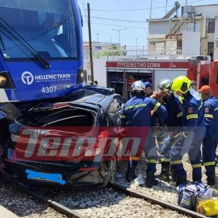 Πάτρα: Σύγκρουση συρμού του Προαστιακού με αυτοκίνητο - Αναφορές για εγκλωβισμένους
