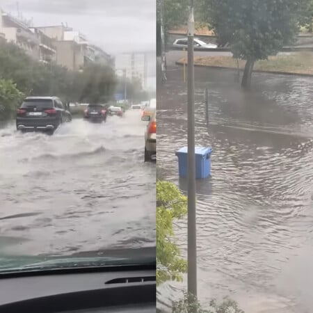 Καιρός: Η κακοκαιρία πλήττει τη Θεσσαλονίκη - Πλημμύρισαν οι δρόμοι 
