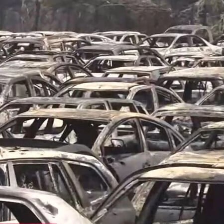 Φωτιά στην Αχαΐα: Κάηκαν 550 οχήματα που είχε κατασχέσει η ΑΑΔΕ