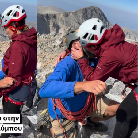 Όλυμπος: Πρόταση γάμου στα 3.000 μέτρα - H στιγμή που λέει το «ναι»