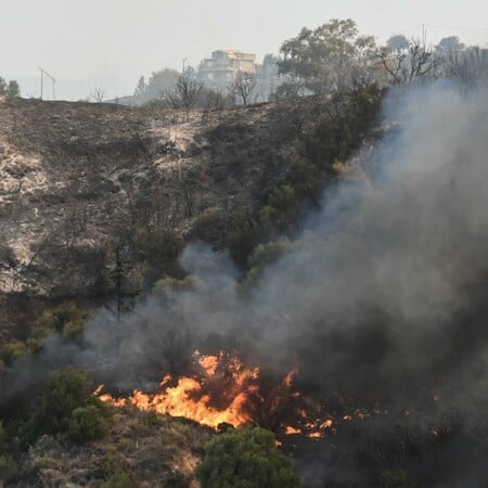 Φωτιά στην Κεφαλονιά: Επιμένει το μέτωπο - 112 και ενισχύσεις στο νησί από τη Κυλλήνη