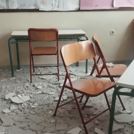 Πτώση σοβάδων σε σχολείο στο Πόρτο Ράφτη: «Μεμονωμένο συμβάν» το χαρακτήρισε ο δήμος Μαρκόπουλου Μεσογαίας