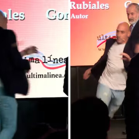 Ο Λούις Ρουμπιάλες δέχτηκε επίθεση με αυγά στην παρουσίαση του βιβλίου του