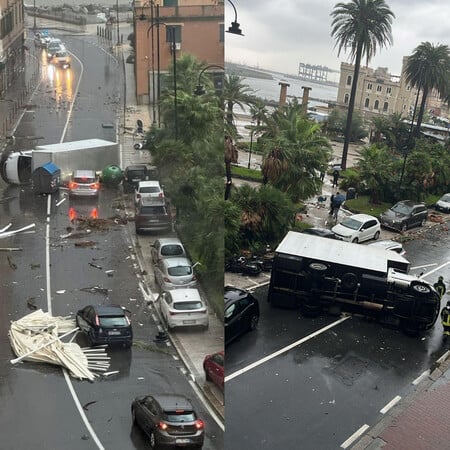 Ιταλία: Ισχυρή κακοκαιρία πλήττει τη Γένοβα