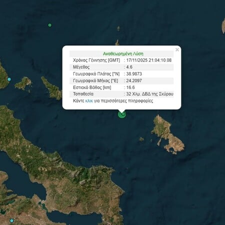 ΣΕΙΣΜΟΣ ΤΩΡΑ ΣΚΥΡΟΣ