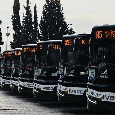 Στάση εργασίας στα λεωφορεία στις 17 Δεκεμβρίου 