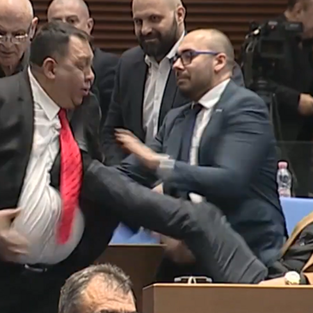 Γροθιές στη Βουλή της Βουλγαρίας λίγες ημέρες πριν από την ένταξη στο ευρώ