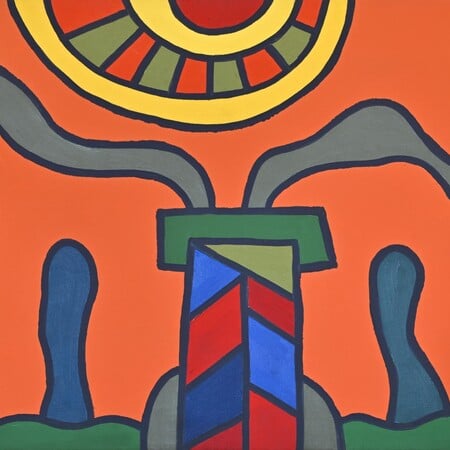 Αλέξης Ακριθάκης, Χωρίς τίτλο, 1970, 45 Χ 71 εκ., λάδι σε καμβά © The Estate of Alexis Akrithakis