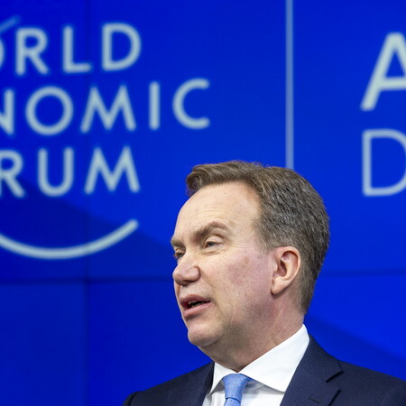 ΝΤΑΒΟΣ ΠΑΓΚΟΣΜΙΟ ΟΙΚΟΝΟΜΙΚΟ ΦΟΡΟΥΜ ΤΖΕΦΡΙ ΕΠΣΤΑΙΝ ΜΠΟΡΓΚΕ ΜΠΡΕΝΤΕ