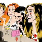 Γυναίκες, φίλες, που πίνουμε στο μπαρ μαζί****