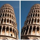Ποιός από τους δύο πύργους της Πίζας φαίνεται να γέρνει περισσότερο;