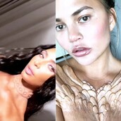 Ανατριχιαστικό κόνσεπτ: Κιμ Καρντάσιαν και Κρίσι Τάιγκεν πόζαραν με αποκρουστικά κολιέ-εμφυτεύματα