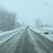 Το λευκό, μεγάλο τριπάκι: Οδηγώντας στο χιονισμένο δρόμο για Φάρσαλα