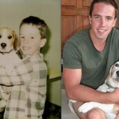 Άνθρωποι και κατοικίδια που μεγαλώνουν μαζί 