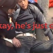 Μεθυσμένος άντρας έκανε ακροβατικά σε ηλεκτρικό καλώδιο