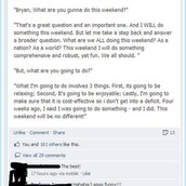 Τι θα κάνεις αυτό το Σαββατοκύριακο;