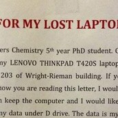 Η ιστορία του χαμένου λάπτοπ ενός φοιτητή