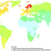 Πού υπάρχουν οι περισσότερες χέβι μέταλ μπάντες στον κόσμο;
