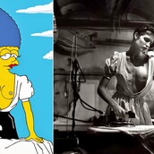 H Marge Simpson ποζάρει για τον Helmut Newton!