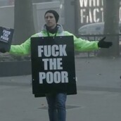 Fuck the poor! (πείραμα ευθιξίας στους δρόμους)