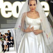 Η Angelina Jolie παντρεύτηκε με νυφικό γεμάτο ζωγραφιές των παιδιών της