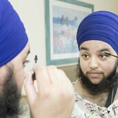 Η 23χρονη Σιχ με τη γενειάδα