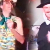 Ο Σαμαράς μεταμφιεσμένος βραζιλιάνα χορεύει με τον Παπανδρέου σε αποκριάτικο χορό