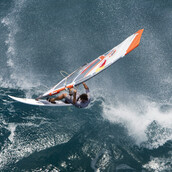 Greek wave windsurf acrtion