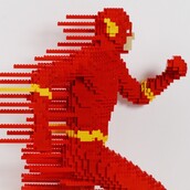 Οι ήρωες της DC Comics, φτιαγμένοι από Lego στην παραλία Μπόντι του Σίδνεϊ