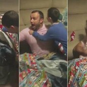 Δύο πιτσιρίκια ξετυλίγουν το καλύτερο δώρο των Χριστουγέννων