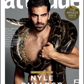 Ο Nyle DiMarco και το φίδι -Το διάσημο κωφό μοντέλο, ψηφίστηκε από το περιοδικό Attitude ως ο Άντρας της Χρονιάς