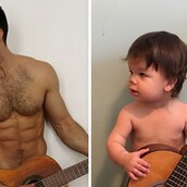 Το επικό τρολάρισμα μιας μαμάς στον αδερφό της που είναι μοντέλο: Στήνει τον γιο της στις ίδιες ακριβώς πόζες