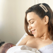 Η Κατερίνα Στικούδη με το μωρό της